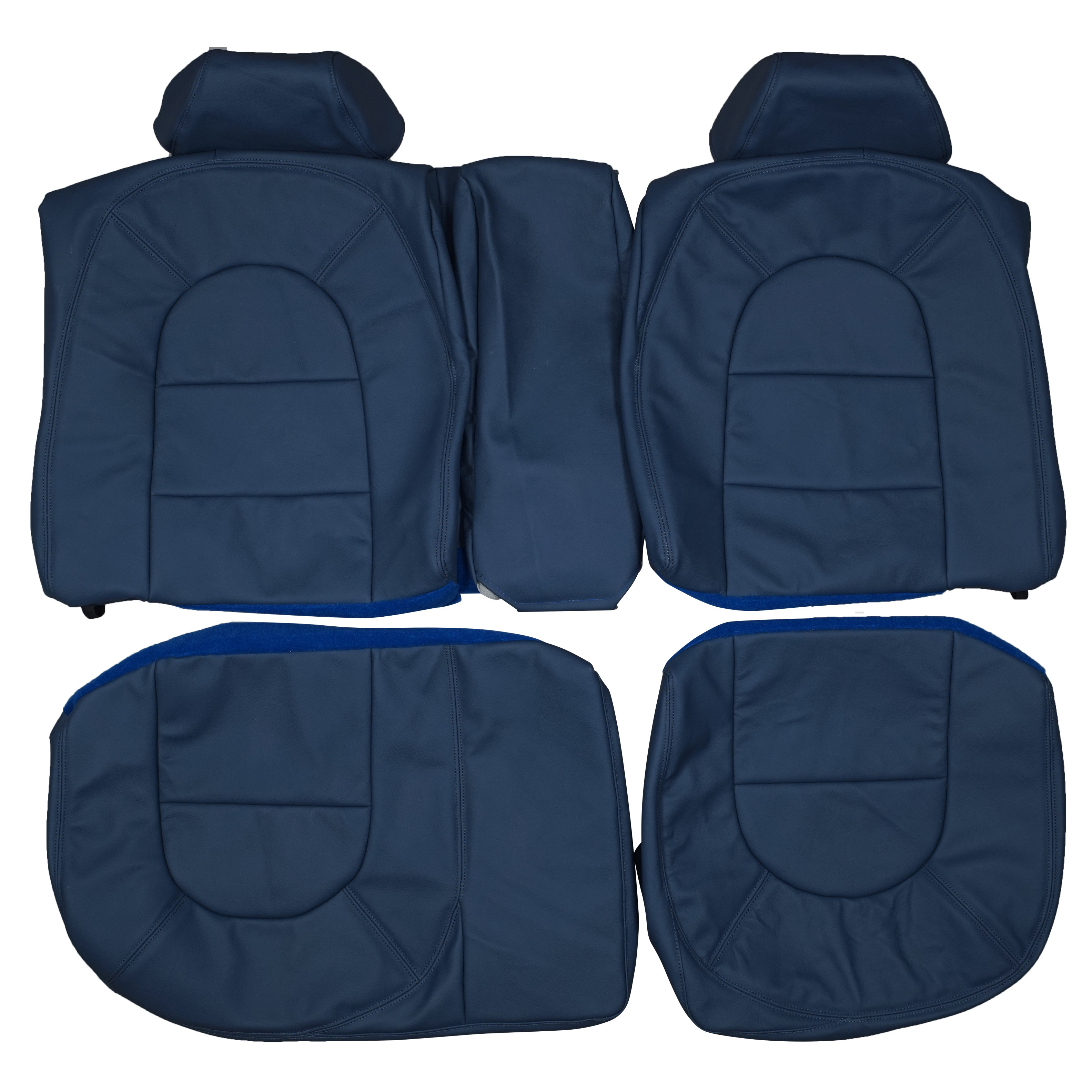 1984-1998 Saab 9000 Custom Real Leather Seat Covers (Rear) - Lseat.com