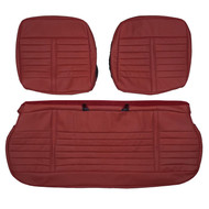 1961 Cadillac DeVille Convertible Series 62 Custom Real Leather Seat Covers (Front)