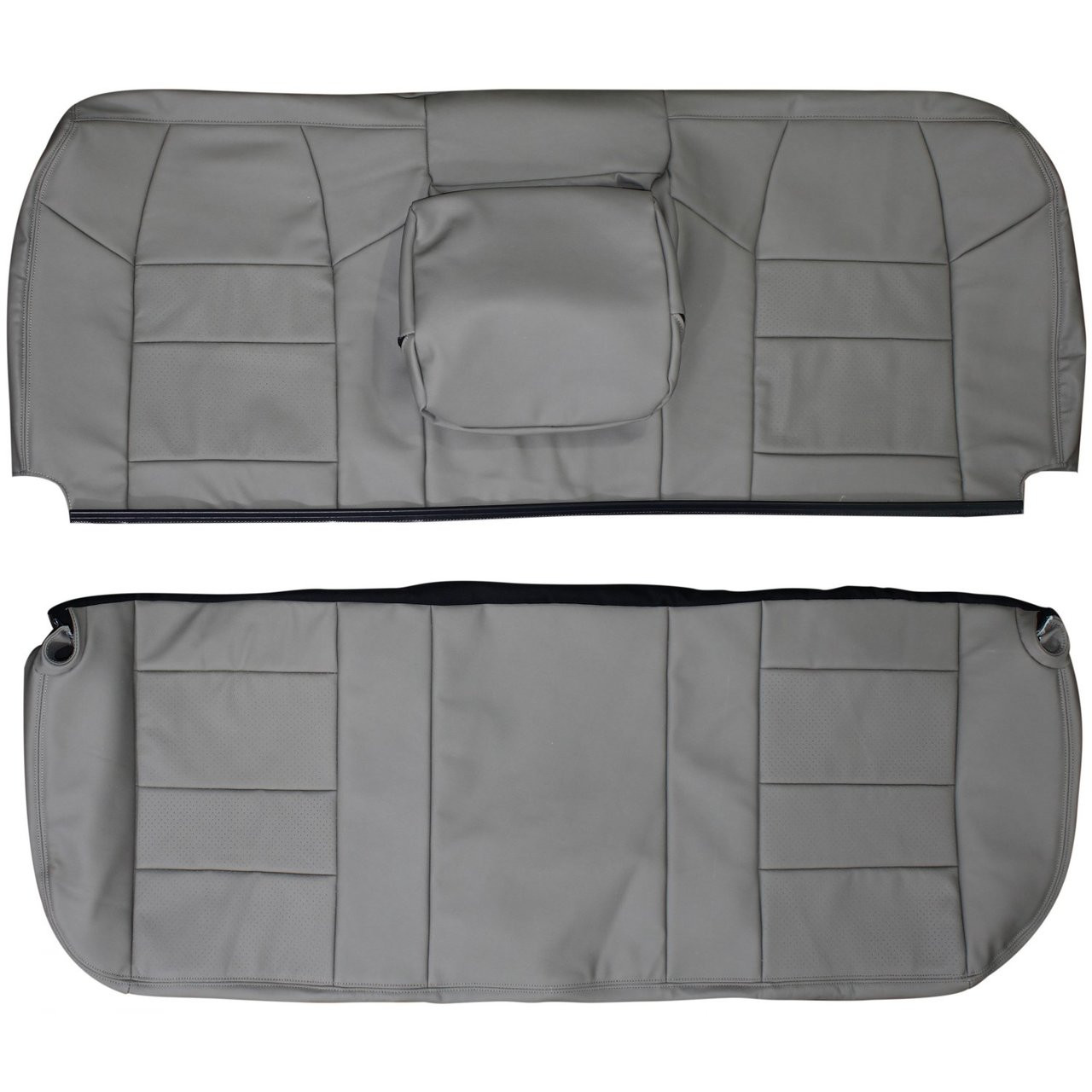 Ford F250 F350 Super Duty 2003-2006 Extended Cab Leather Seat Cover Medium Flint Gray