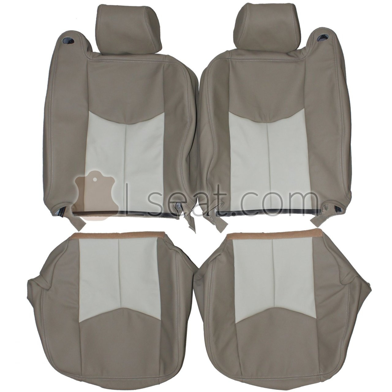 2003-2007 Chevrolet Silverado Custom Real Leather Seat Covers (Front) -  Lseat.com