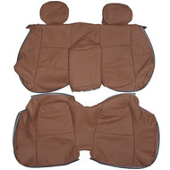 1998-2004 BMW E46 M3 Convertible Custom Real Leather Seat Covers (Rear)