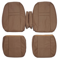 1987-1991 Ford Bronco Eddie Bauer Custom Real Leather Seat Covers (Front)