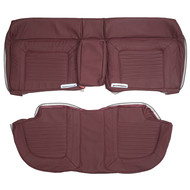 1987-1990 Chevrolet Caprice LS Brougham Custom Real Leather Seat Covers (Rear)