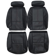 1988-1992 Chevrolet Camaro RS Custom Real Leather Seat Covers (Front)