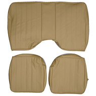 1980-1981 Chevrolet Camaro Custom Real Leather Seat Covers (Rear)