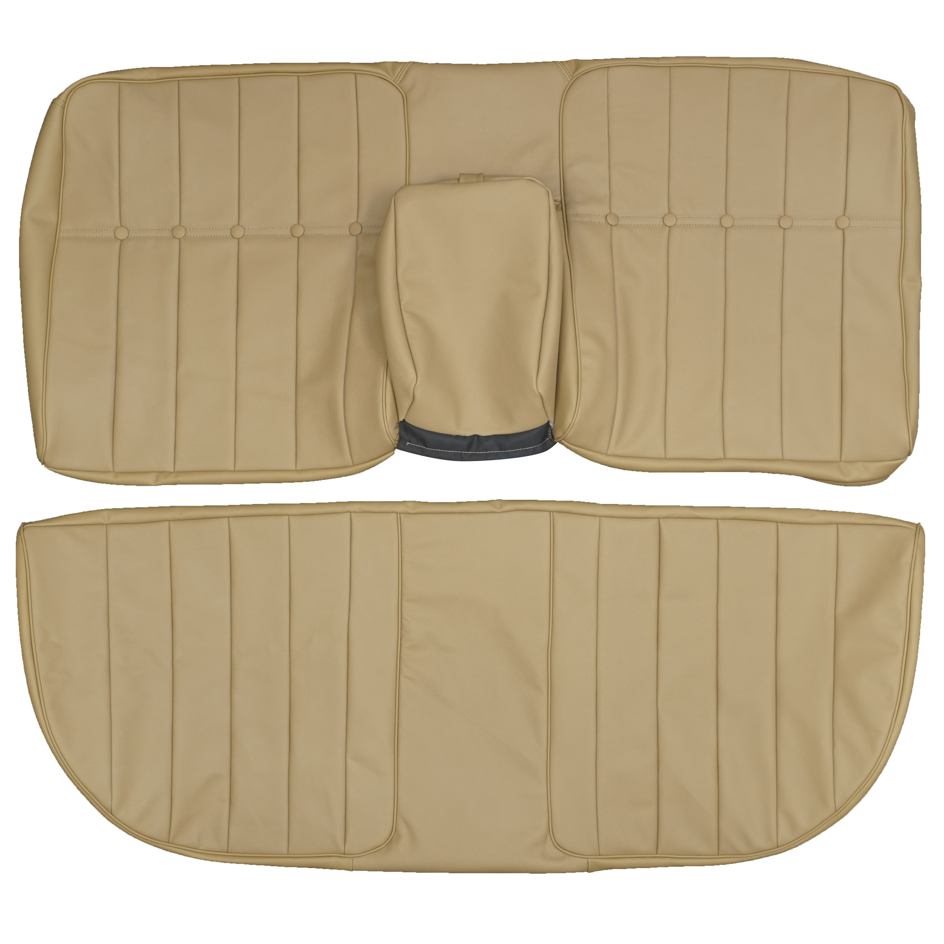 レゲエ　クッション 1966 Cadillac DeVille Sedan Custom Real Leather Seat Covers (Rear