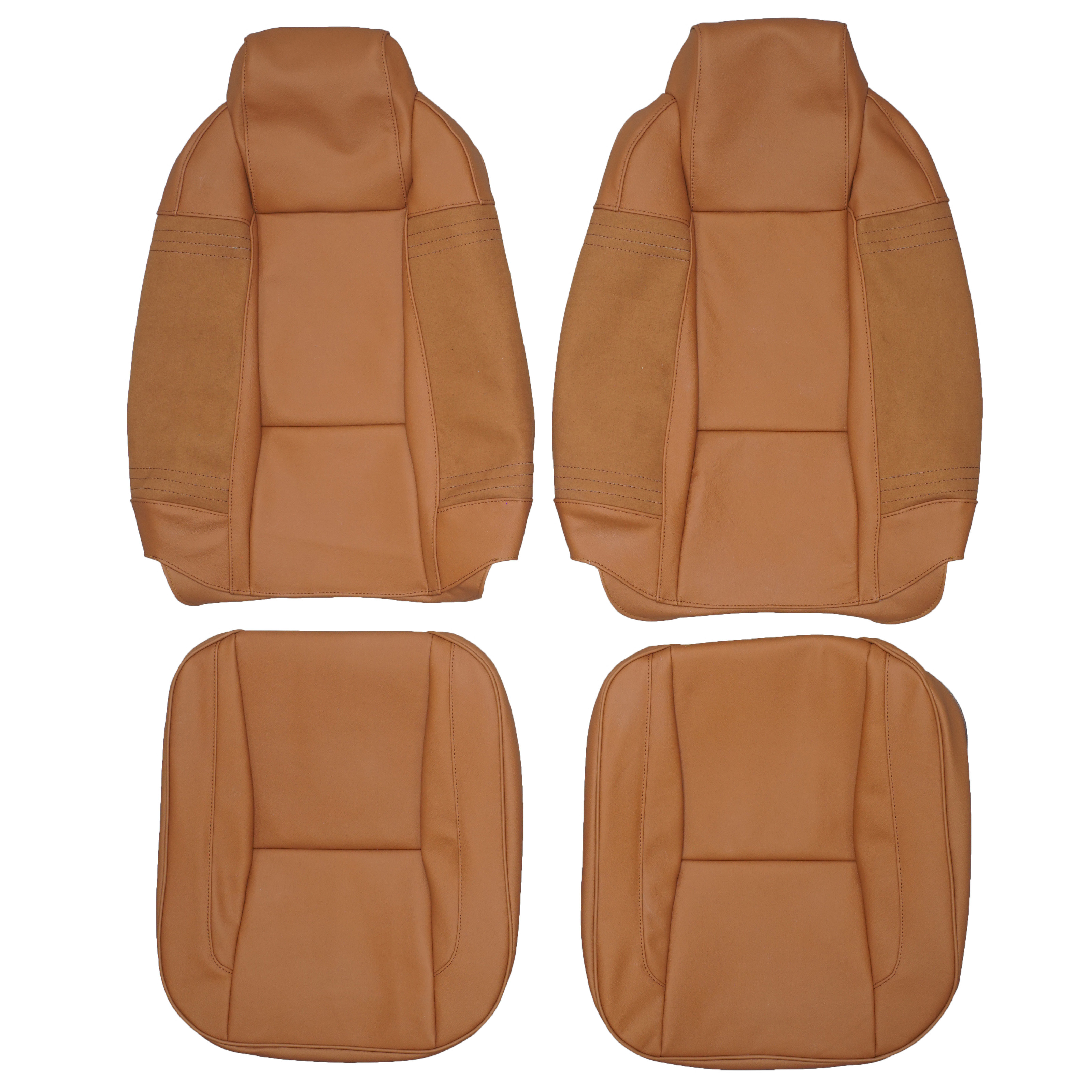1979-1982 Fiat X1/9 Custom Real Leather Seat Covers (Front) (S050946a)