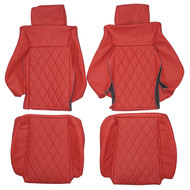 1988-1993 Volkswagen Cabriolet Custom Real Leather Seat Covers (Front)
