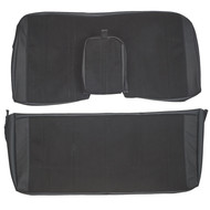 1962 Cadillac DeVille Coupe Custom Real Leather Seat Covers (Rear)