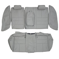 2003-2008 Jaguar S-type Custom Real Leather Seat Covers (Rear)