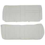 1967 Ford Galaxie 500 2-Door Hardtop Custom Real Leather Seat Covers (Rear)