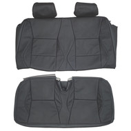 1998-2002 Saab 9-3 Viggen Convertible Custom Real Leather Seat Covers (Rear)