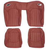 2003-2006 Mercedes-Benz A209 CLK55 Convertible AMG Custom Real Leather Seat Covers (Rear)