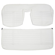 1961 Cadillac DeVille Coupe Series 62 Custom Real Leather Seat Covers (Rear)