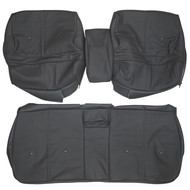 1971-1972 Cadillac DeVille Coupe Custom Real Leather Seat Covers (Front)