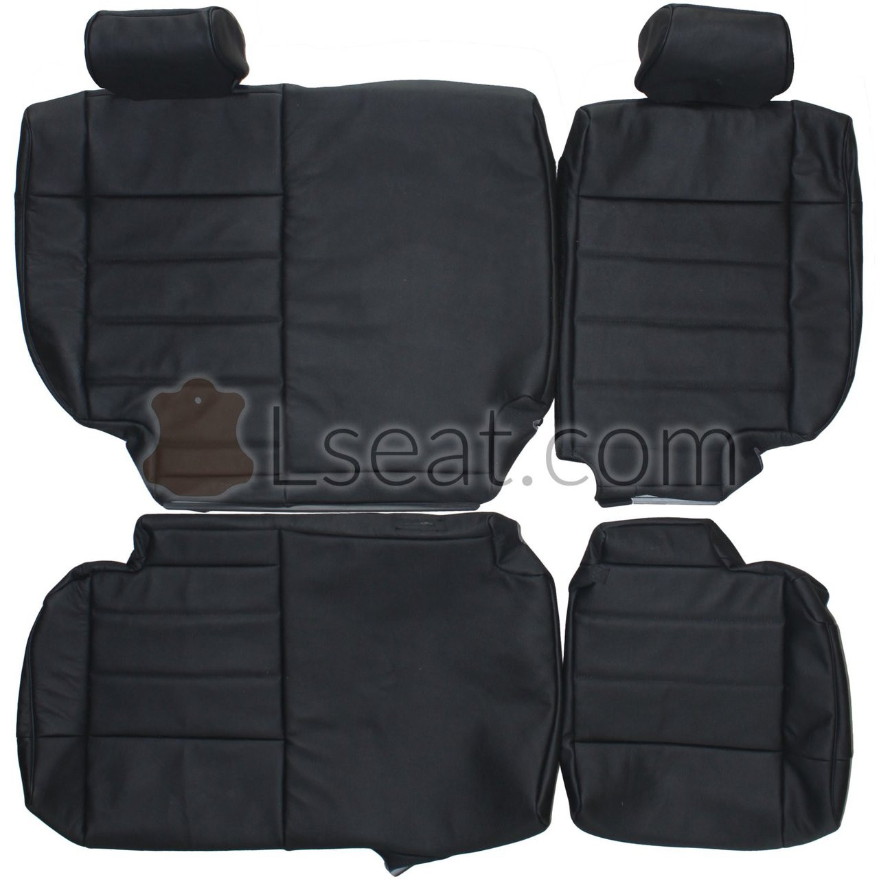 2007-2012 Jeep Wrangler JK Custom Real Leather Seat Covers (Rear) -  