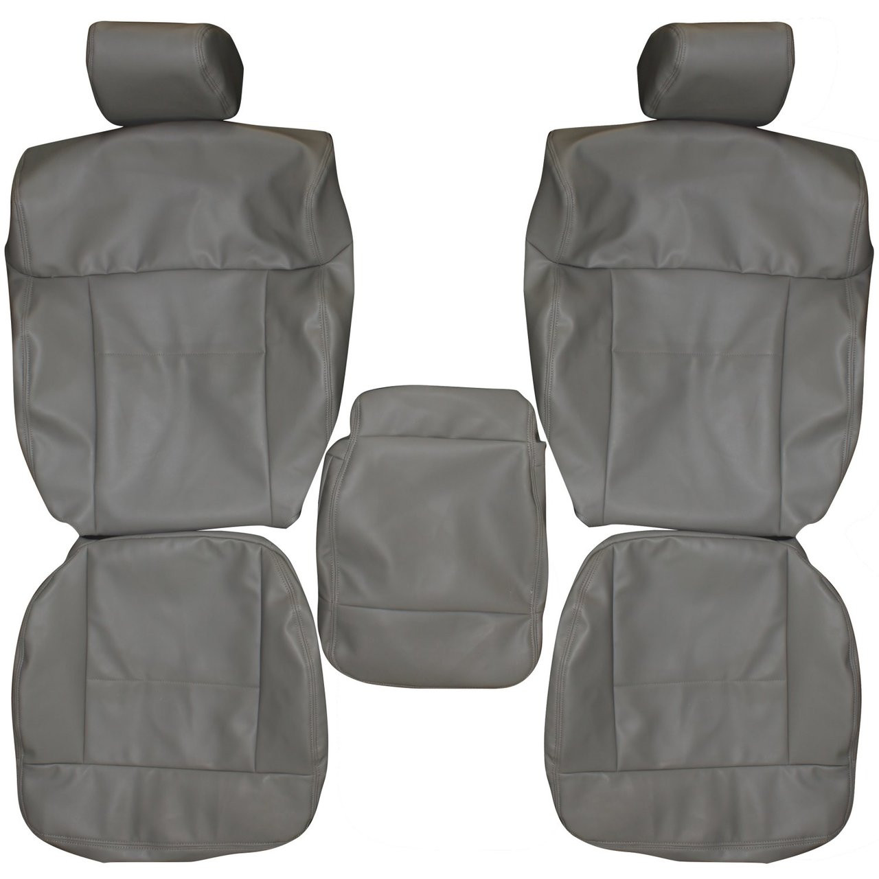 2004-2008 Ford F150 Custom Real Leather Seat Covers (Front) - Lseat.com
