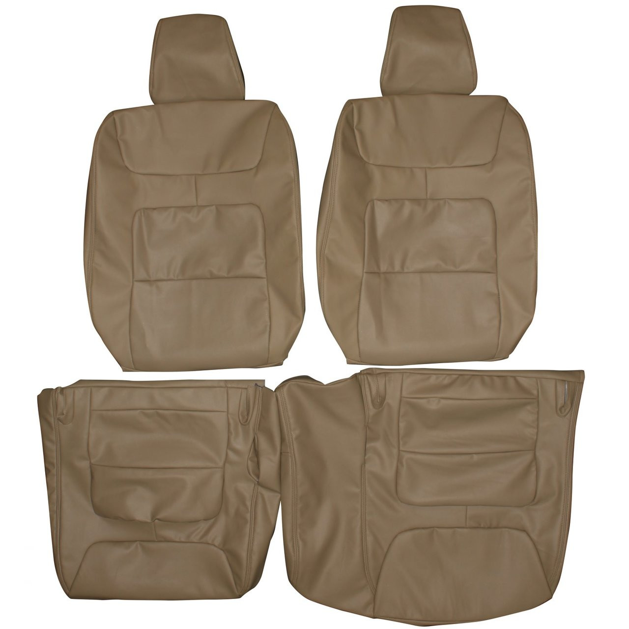 たく VELL 1994-1999 Cadillac de Ville Custom Real Leather Seat Covers (Front