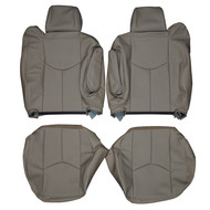 2003-2006 Chevrolet Suburban Custom Real Leather Seat Covers (Front)