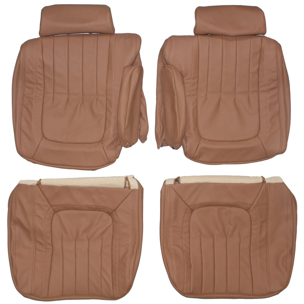 1976-1979 Cadillac Seville Custom Real Leather Seat Covers (Front