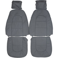 1986-1989 Saab 900 Hatchback Custom Real Leather Seat Covers (Front)