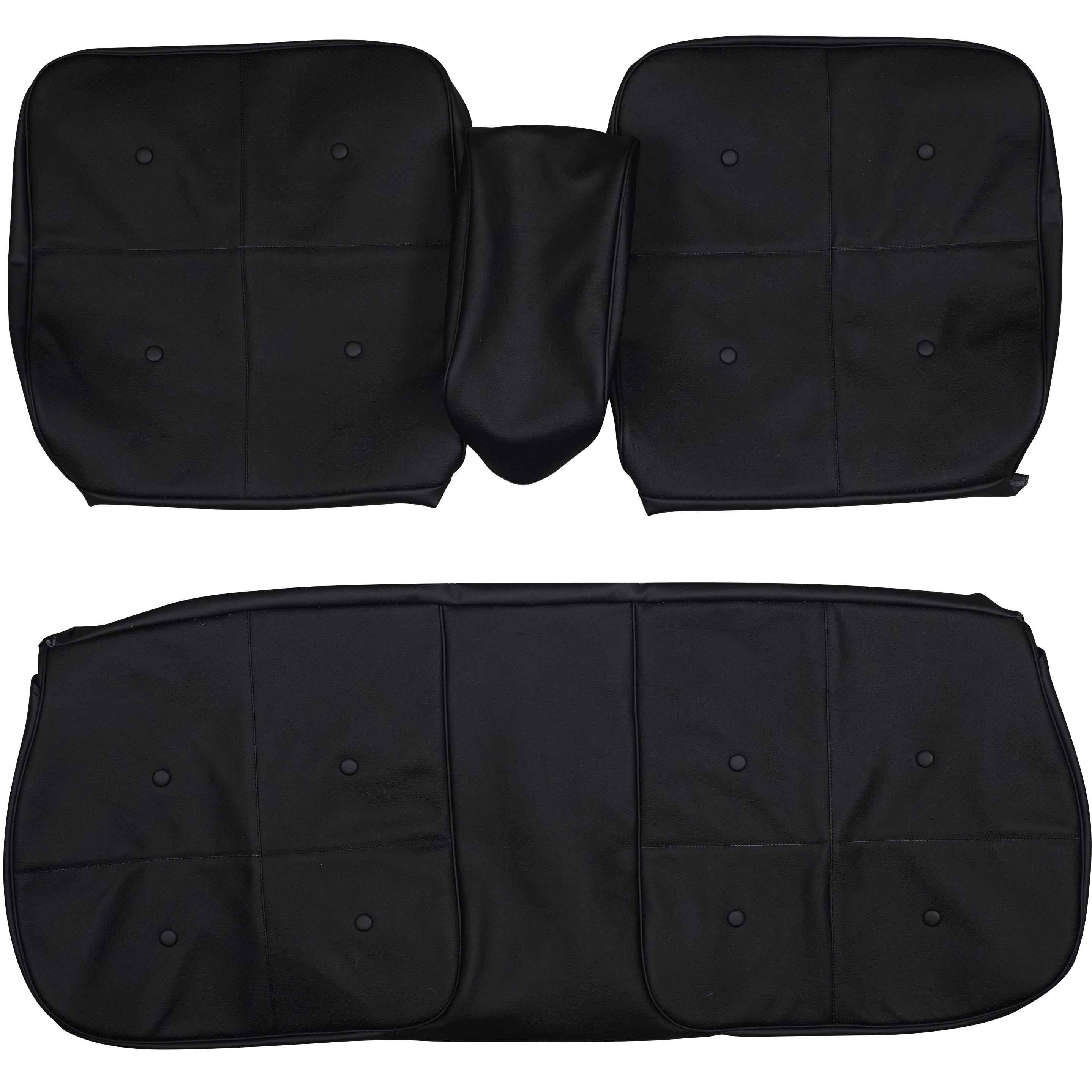 1967 Cadillac DeVille Coupe Custom Real Leather Seat Covers (Front