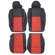 2010-2014 Dodge Challenger Custom Real Leather Seat Covers (Front)