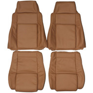 1984-1988 Pontiac Fiero Custom Real Leather Seat Covers (Front)