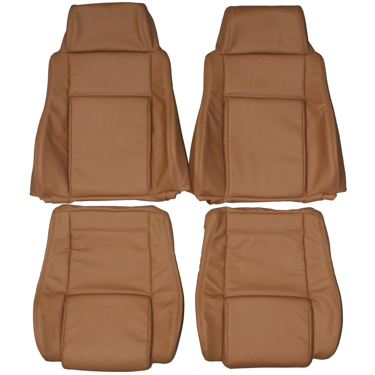 1984-1988 Pontiac Fiero Custom Real Leather Seat Covers (Front) 