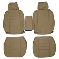1986-1988 Mercedes Benz C126 Coupe 380SEC 560SEC Custom Real Leather Seat Covers (Front)