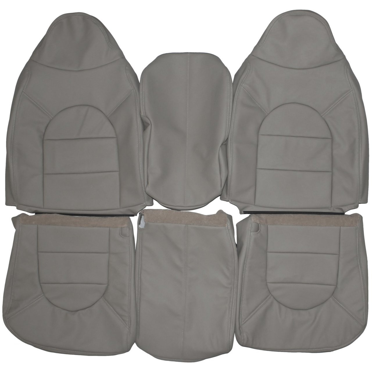 2000 Ford F250 F350 Lariat Custom Real Leather Seat Covers Front