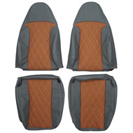 1997-2002 JEEP Wrangler TJ Custom Real Leather Seat Covers (Front)