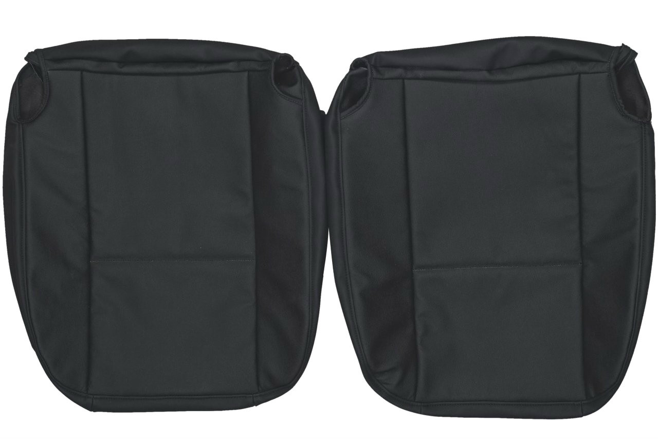 IGGEE Custom Seat Covers For Jeep Wrangler TJ (1997-2006) Sahara – Black/Grey Faux Leather, Full Set