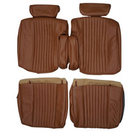 1976-1977 Cadillac Seville Custom Real Leather Seat Covers (Front)