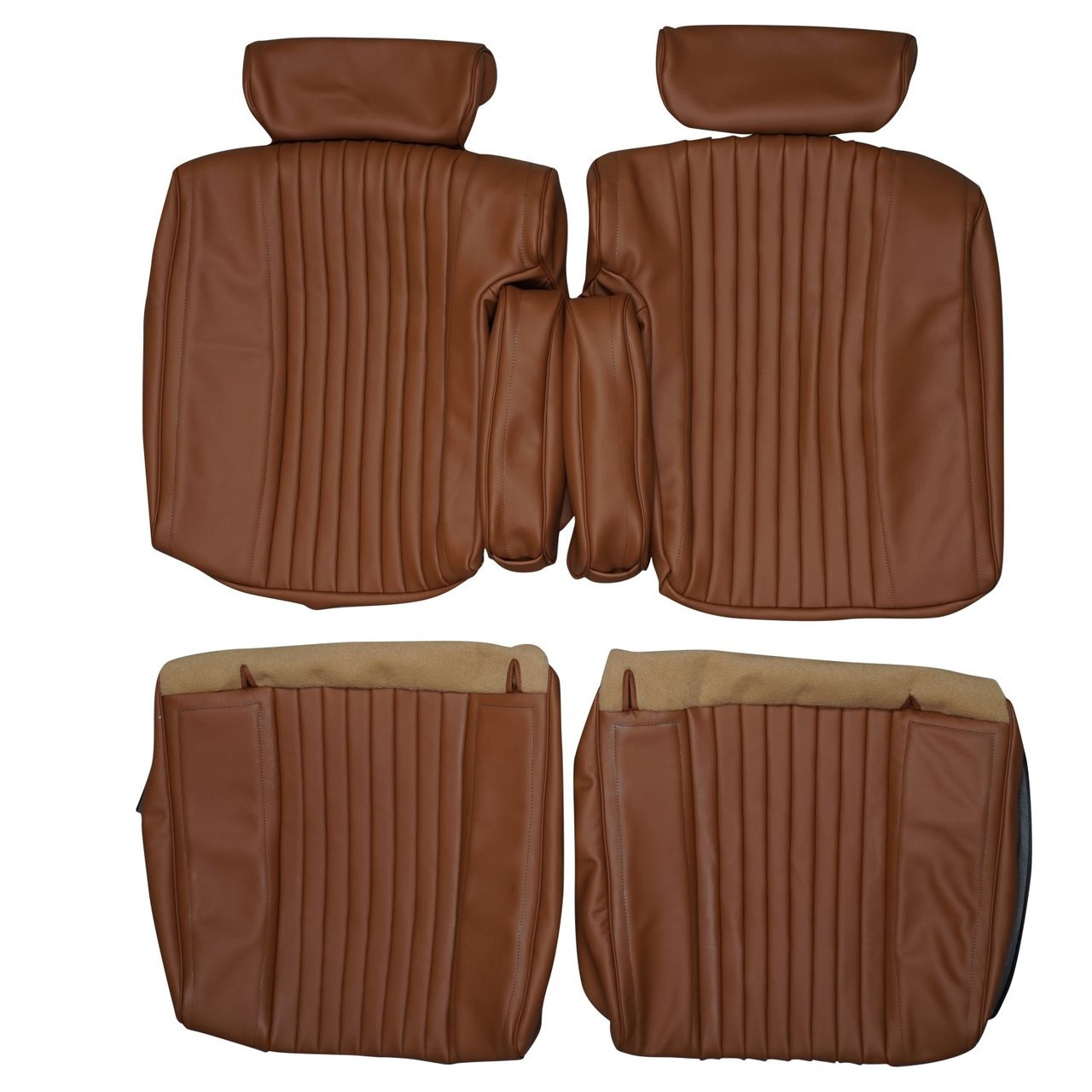 1976-1977 Cadillac Seville Custom Real Leather Seat Covers (Front