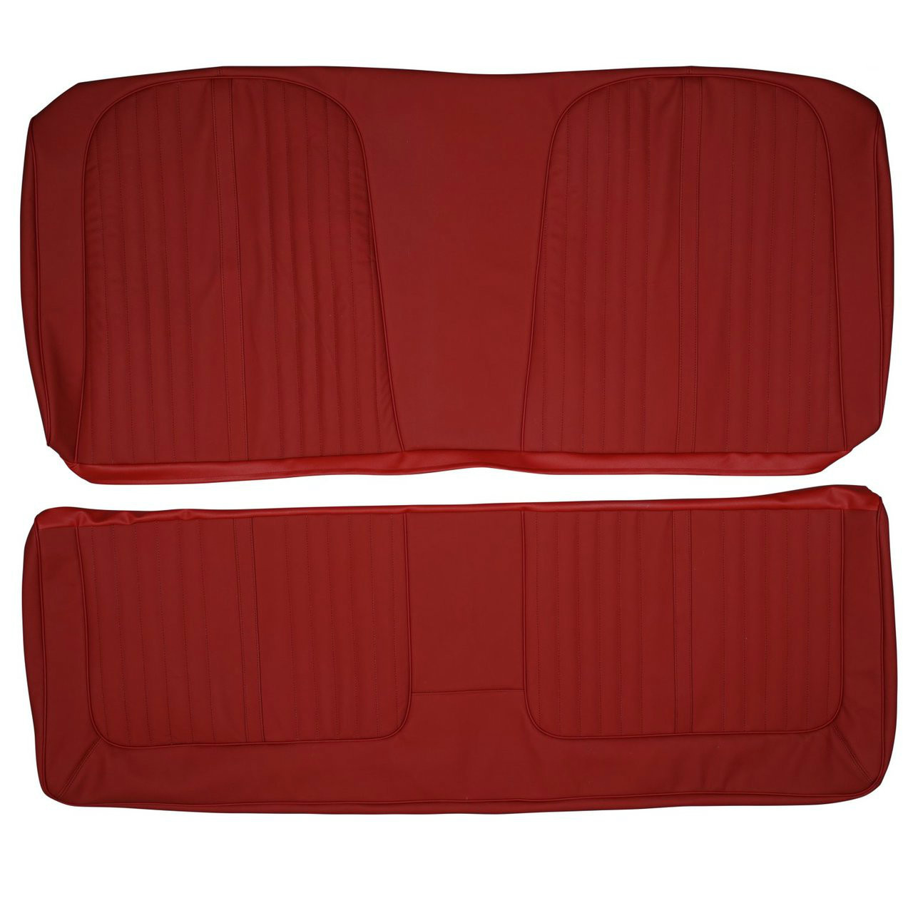 1964 Ford Galaxie Custom Real Leather Seat Covers (Rear) - Lseat.com