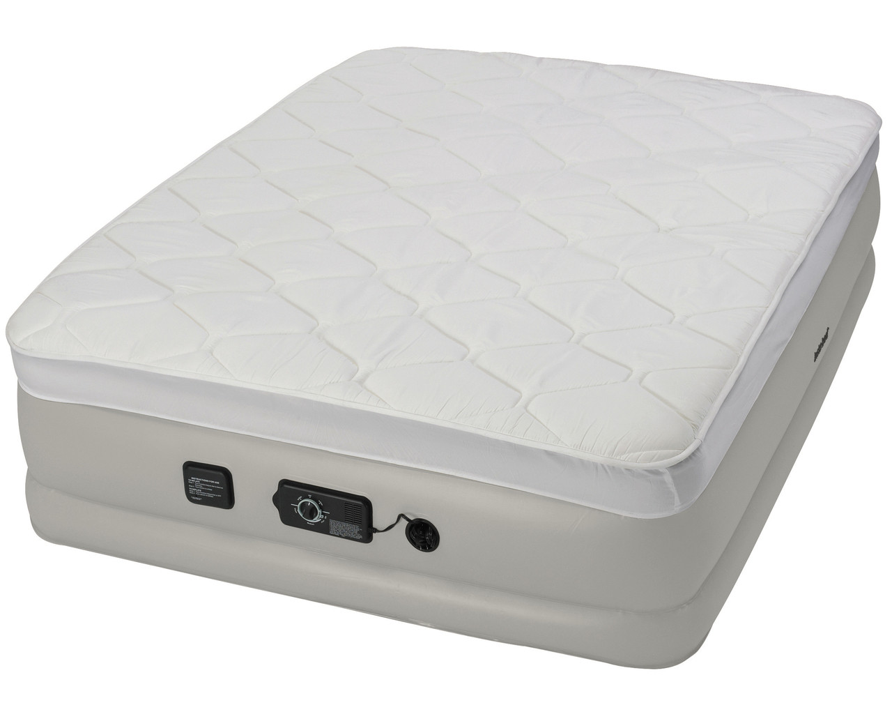 Insta-Bed Raised Queen Pillow Top w/neverFLAT Pump | Air ...