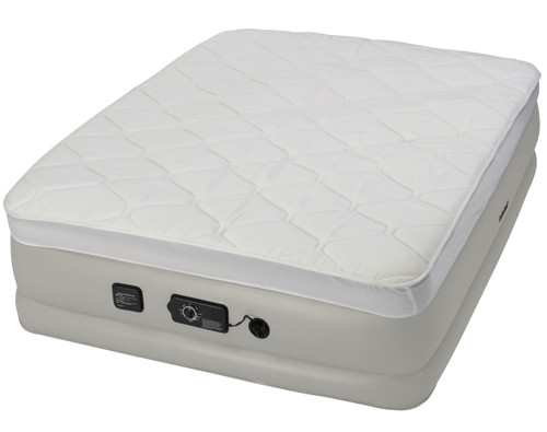 Insta Bed Raised Queen Pillow Top W Neverflat Pump Air Mattress