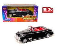 1941 CHEVROLET SPECIAL DELUXE CONVERTIBLE BLACK LOWRIDER 1/24 SCALE DIECAST CAR MODEL BY WELLY 22411