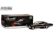 1967 CHEVROLET IMPALA SS SPORT SEDAN TUXEDO BLACK 1/18 SCALE DIECAST CAR MODEL BY GREENLIGHT 19119


