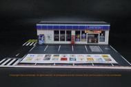LAWSON BUILDING MINI MARKET SHOP DIORAMA WITH LED LIGHTS FOR 1/64 SCALE DIECAST CAR MODELS 710024