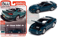 1993 DODGE STEALTH R/T GREEN 1/64 SCALE DIECAST CAR MODEL BY AUTO WORLD AWSP082 