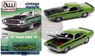 1970 DODGE CHALLENGER T/A GREEN 1/64 SCALE DIECAST CAR MODEL BY AUTO WORLD AWSP086

