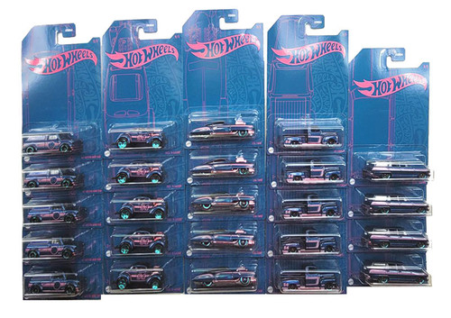 PEARL & CHROME 2022 CASE OF 24 PIECES ASSORTMENT 1/64 SCALE DIECAST CAR MODEL BY HOT WHEELS HDH54-956A