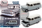 1966 CHEVROLET SUBURBAN GRAY BODY WITH WHITE ROOF 1/64 SCALE DIECAST CAR MODEL BY AUTO WORLD AWSP091

