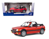 PEUGEOT 205 CTI ROUGE VALLELUNGA 1986 1/18 SCALE DIECAST CAR MODEL BY SOLIDO S1806201