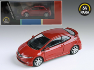HONDA CIVIC FN2 TYPE R MILANO RED 1/64 SCALE DIECAST CAR MODEL BY PARAGON PARA64 55391