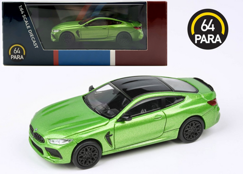 BMW M8 COUPE JAVA GREEN 1/64 SCALE DIECAST CAR MODEL BY PARAGON PARA64 55216