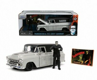 1957 CHEVROLET SUBURBAN WITH FRANKENSTEIN FIGURE 1/24 SCALE DIECAST CAR MODEL BY JADA TOYS 32191