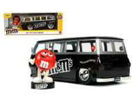 1965 FORD ECONOLINE VAN WITH RED M & M FIGURE 1/24 SCALE DIECAST CAR MODEL BY JADA TOYS 32027
